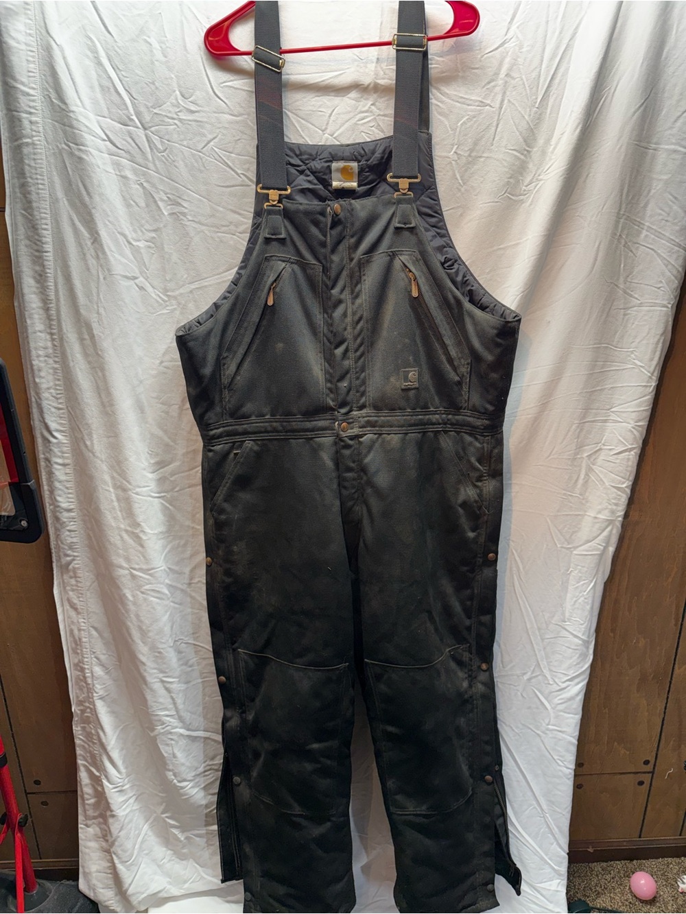 Carhartt Insulated Duck Canvas Bib Overalls – Men’s 40x30